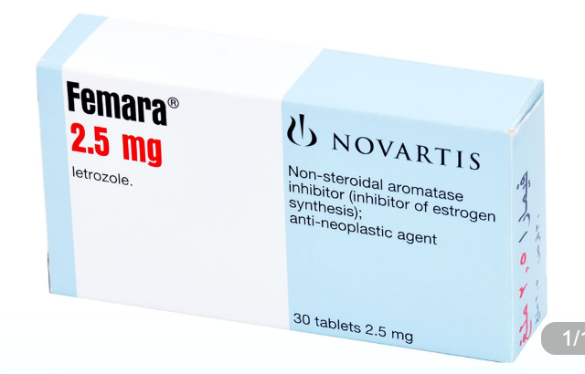 /Femara Letrozole Tablets product packaging